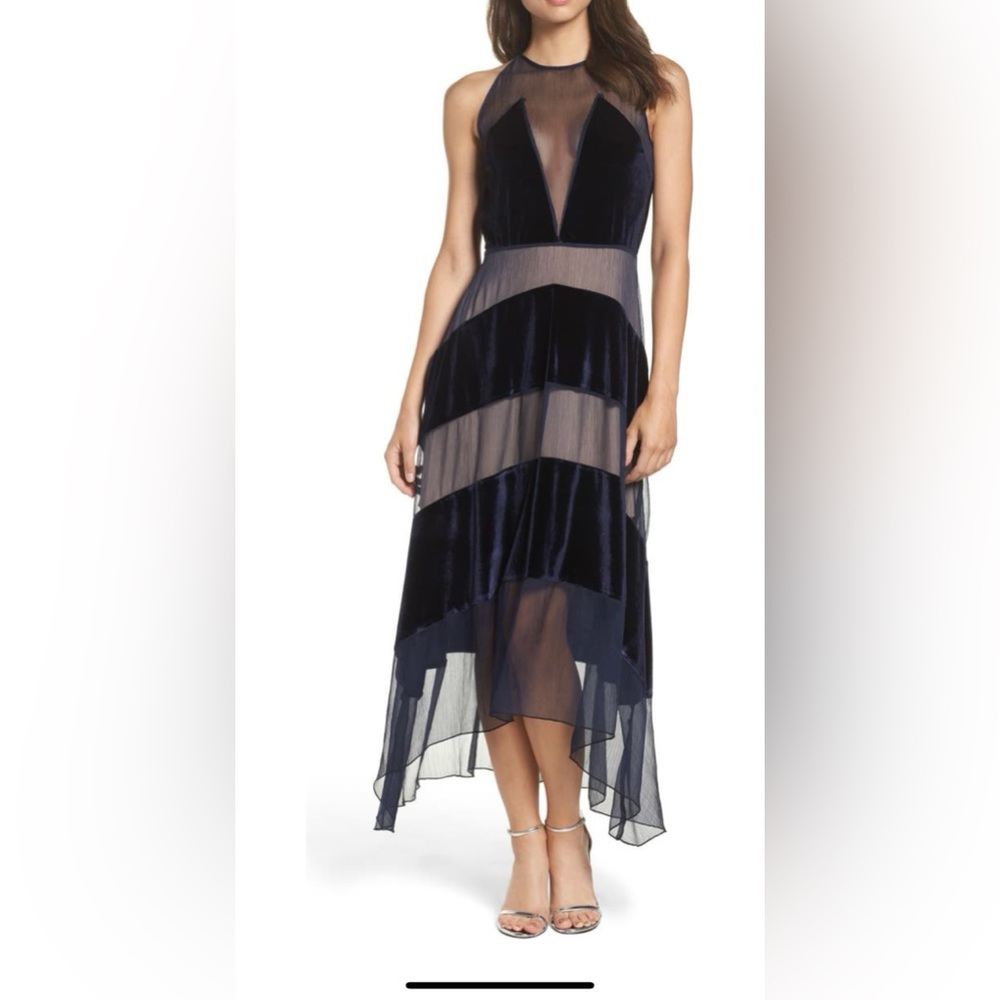 Foxie Dox velvet stripe dress